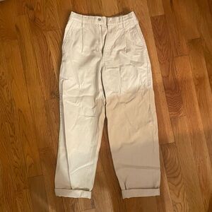 Muji Cream Workwear Pants